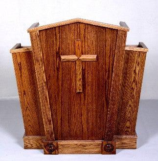 Church Wood Pulpit Victory Style V Shape with Fluting 300 - FREE SHIPPING!