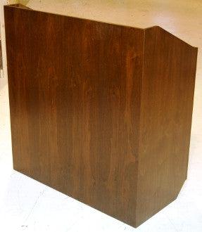 Handcrafted Solid Hardwood Lectern Spartan-Angle View-Handcrafted Solid Hardwood Pulpits, Podiums and Lecterns-Podiums Direct