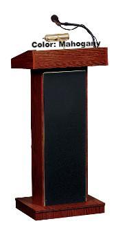 Sound Lectern Oklahoma Sound Orator with Wireless Handheld Mic-Mahogany-Sound Podiums and Lecterns-Podiums Direct