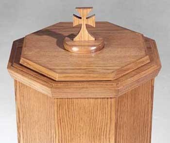 Baptismal Font NO 400-Top View-Tithe Boxes, Baptismal Font, Flower Stands, and Offering Tables-Podiums Direct