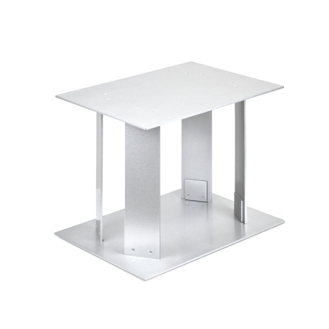 Contemporary Aluminum Side Table TC1-Angle-Tithe Boxes, Baptismal Font, Flower Stands, and Offering Tables-Podiums Direct