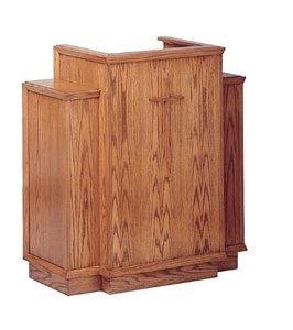 Church Wood Pulpit Wing NO 400W-Church Solid Wood Pulpits, Podiums and Lecterns-Podiums Direct
