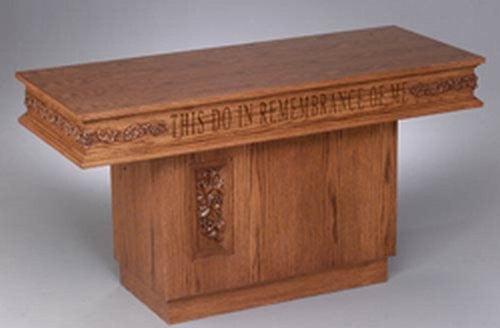 Communion Table NO 560 Pedestal-Communion Tables and Altars-Podiums Direct