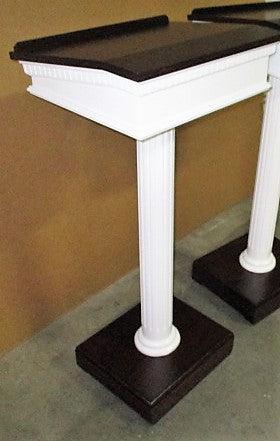 Custom No. 5SS Speaker Stand-Side View-Church Solid Wood Pulpits, Podiums and Lecterns-Podiums Direct