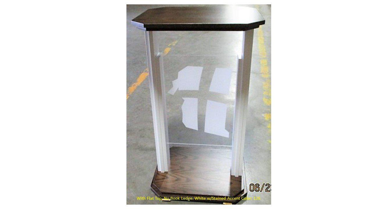 Luxor DIVTT-2424C - 24 x 24 Clear Acrylic Freestanding Tabletop