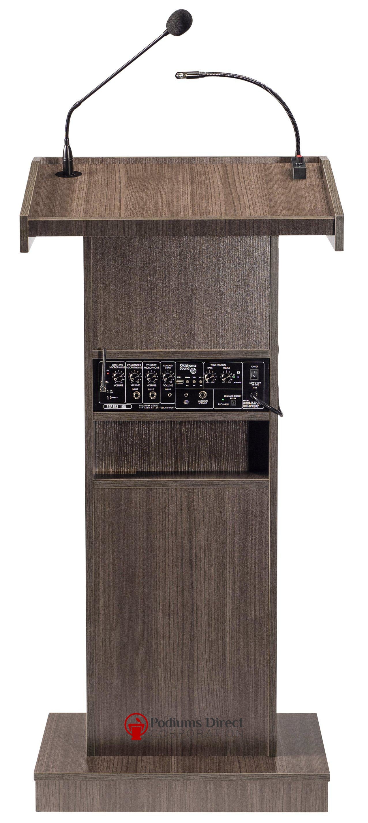 Sound Lectern, Podium 800X Oklahoma Sound "The Orator" Fixed Height ...