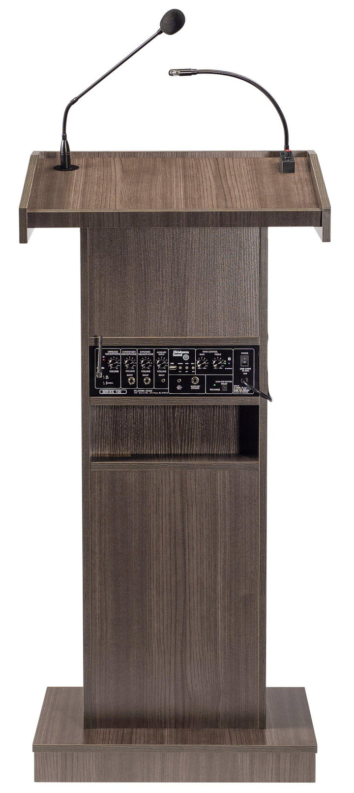 Sound Lectern 800X Oklahoma Sound "The Orator" Fixed Height-Back-Sound Podiums and Lecterns-Podiums Direct