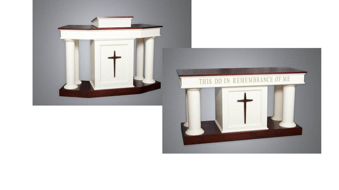 Church Pulpit Set NO 810-Pulpit Sets-Podiums Direct