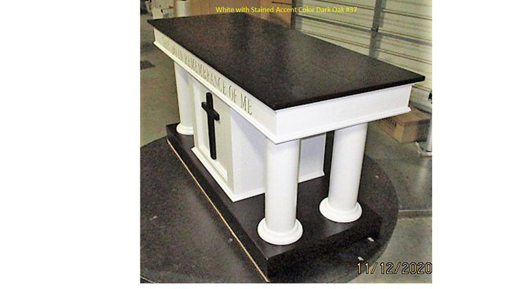 Communion Table Custom 810-Angle View-Communion Tables and Altars-Podiums Direct