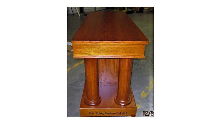 Communion Table Custom 810-Side Medium Oak-Communion Tables and Altars-Podiums Direct