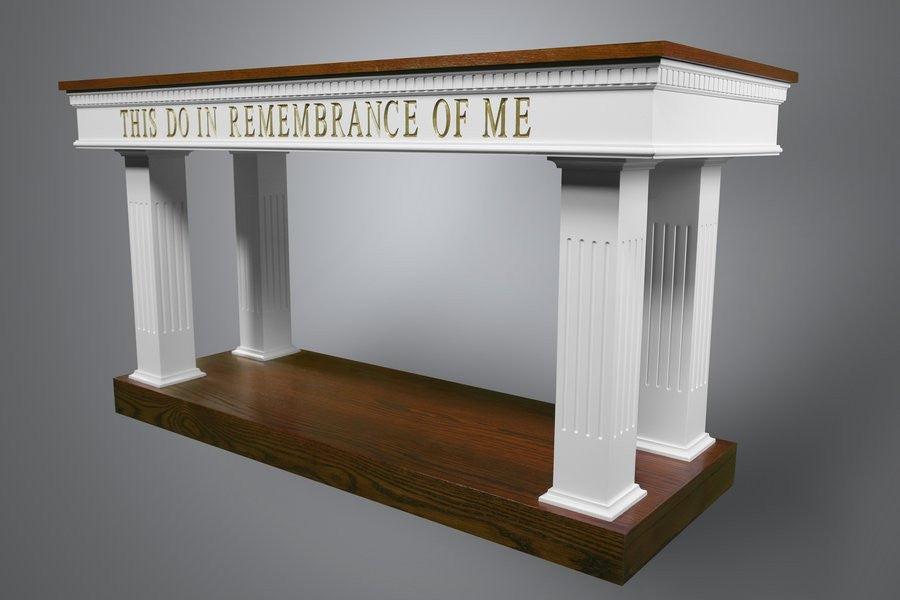 Communion Table NO 8405 Open Style-Communion Tables and Altars-Podiums Direct