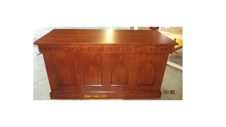 Communion Table NO 900 Closed Style-Front 124-Communion Tables and Altars-Podiums Direct