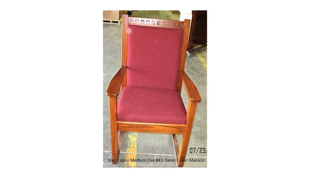 Clergy Church Chair NO 900 Series 44" Height Side Pulpit Chair-Clergy Church Chairs-Front-Podiums Direct