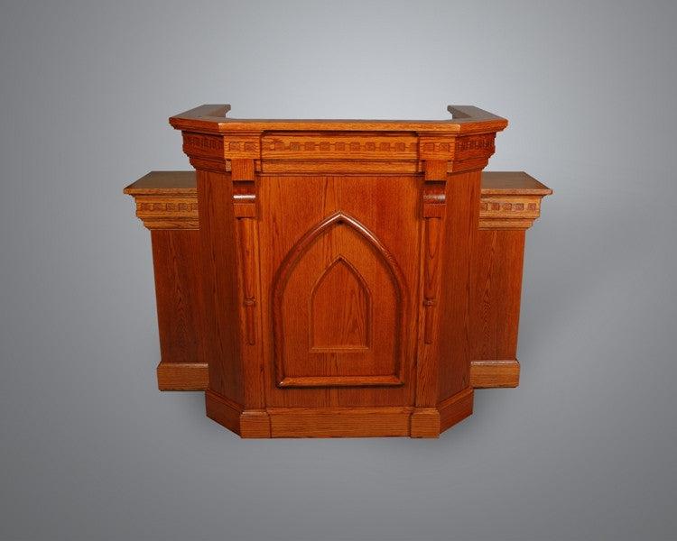 Church Wood Pulpit Wing NO 900W-Church Solid Wood Pulpits, Podiums and Lecterns-Podiums Direct
