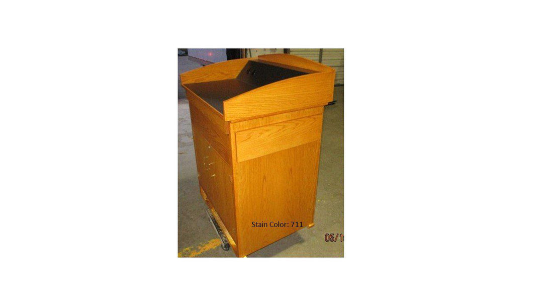 Multimedia Lectern Monarch-Multimedia Podiums and Lecterns-Angle View 2-Podiums Direct