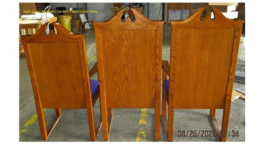 Clergy Church Chair TPC-296C/NO 8200 Series 52" Height Center Pulpit Chair-Back-Clergy Church Chairs-Podiums Direct