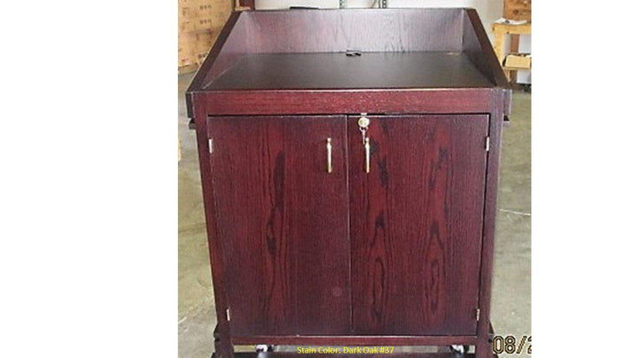 Handcrafted Solid Hardwood Lectern Heritage-Back-Handcrafted Solid Hardwood Pulpits, Podiums and Lecterns-Podiums Direct