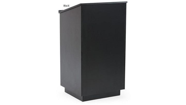 Valet Podium and Host Station with Locking Doors Color: Black-Valet Podiums, Security, and Host Stations-Podiums Direct