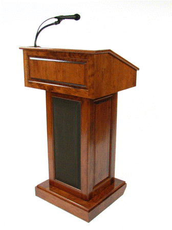 Handcrafted Solid Hardwood Lectern CLR235-EV Counselor Evolution-Handcrafted Solid Hardwood Pulpits, Podiums and Lecterns-Podiums Direct