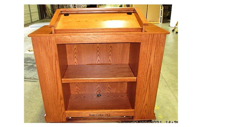Handcrafted Solid Hardwood Lectern Colonial-Back-712-Handcrafted Solid Hardwood Pulpits, Podiums and Lecterns-Podiums Direct