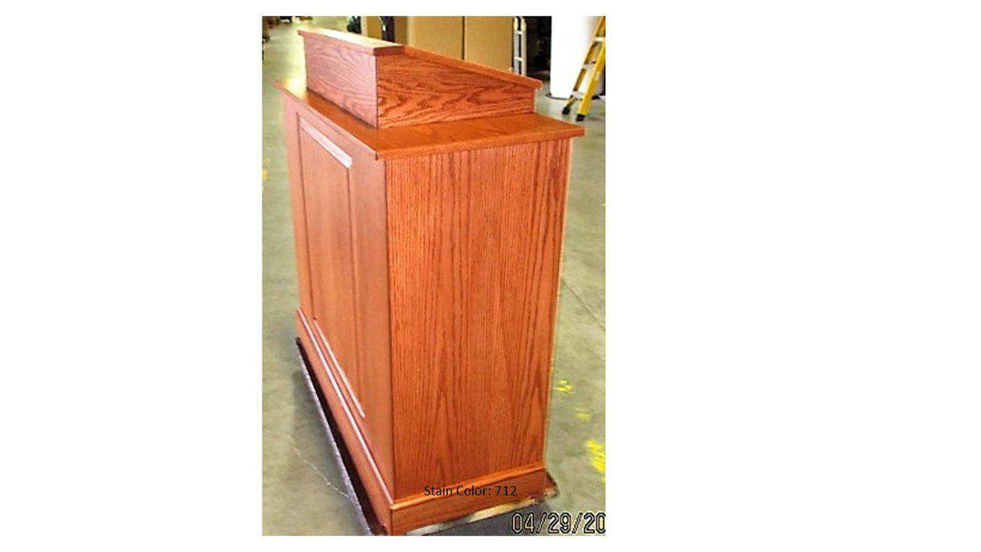 Handcrafted Solid Hardwood Lectern Colonial-Side-712-Handcrafted Solid Hardwood Pulpits, Podiums and Lecterns-Podiums Direct