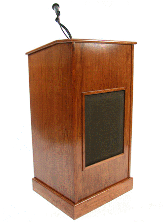Handcrafted Solid Hardwood Lectern CPD677-EV Collegiate Evolution-Handcrafted Solid Hardwood Pulpits, Podiums and Lecterns-Podiums Direct