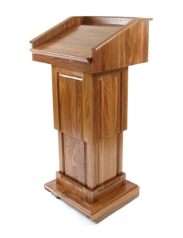 Handcrafted Solid Hardwood Lectern CLR235-LIFT Counselor Lift-Handcrafted Solid Hardwood Pulpits, Podiums and Lecterns-Podiums Direct