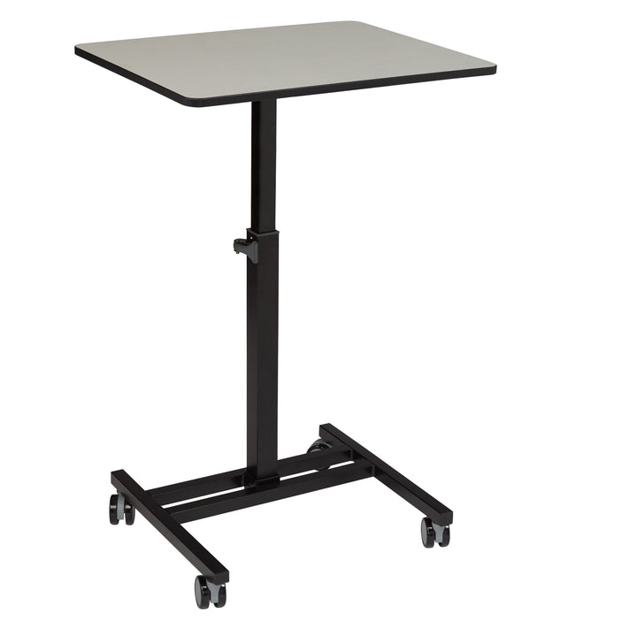 Presentation AV Cart EDTC EDUTOUCH Sit & Stand Cart Oklahoma Sound-Angle View-Presentation AV Carts, Laptop Carts and Sit Stand Desk-Podiums Direct