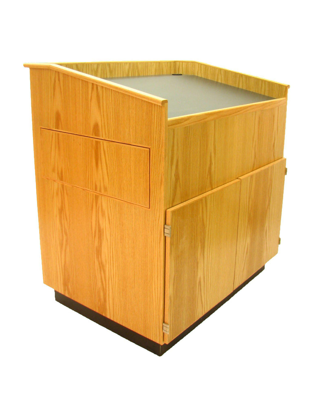Multimedia Lectern "The Educator" Cart Style-Side View-Multimedia Podiums and Lecterns-Podiums Direct