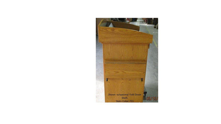 Multimedia Lectern Monarch-Fold Down Shelf-Multimedia Podiums and Lecterns-Podiums Direct