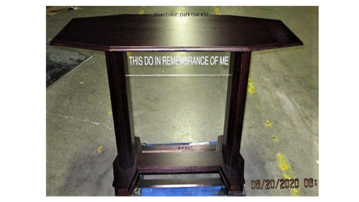Communion Table 705 Proclaimer Acrylic and Wood Style-Front-Communion Tables and Altars-Podiums Direct