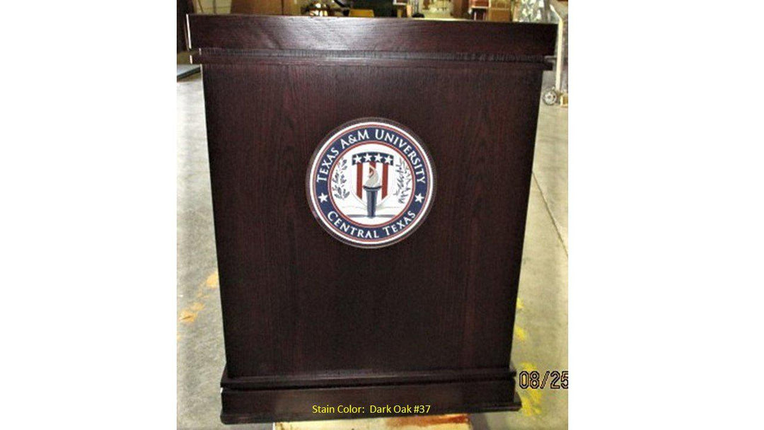 Handcrafted Solid Hardwood Lectern Heritage-Front-Handcrafted Solid Hardwood Pulpits, Podiums and Lecterns-Podiums Direct