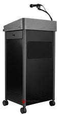 Greystone Lectern with Built-In Sound System: Oklahoma Sound GSL-S