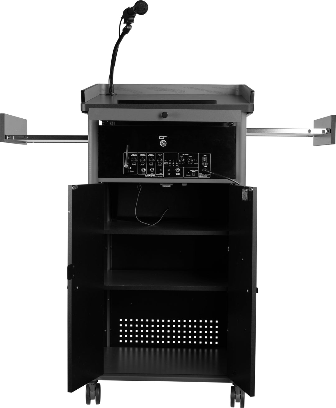 Greystone Lectern GSL-S Oklahoma Sound-Back With Pullout Shelves-Sound Podiums and Lecterns-Podiums Direct