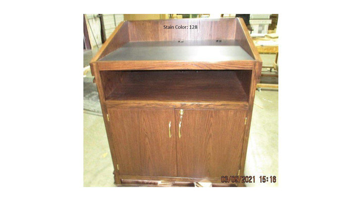 Handcrafted Solid Hardwood Lectern Heritage-Back 128-Handcrafted Solid Hardwood Pulpits, Podiums and Lecterns-Podiums Direct