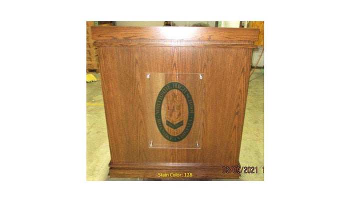 Handcrafted Solid Hardwood Lectern Heritage-Front 128-Handcrafted Solid Hardwood Pulpits, Podiums and Lecterns-Podiums Direct