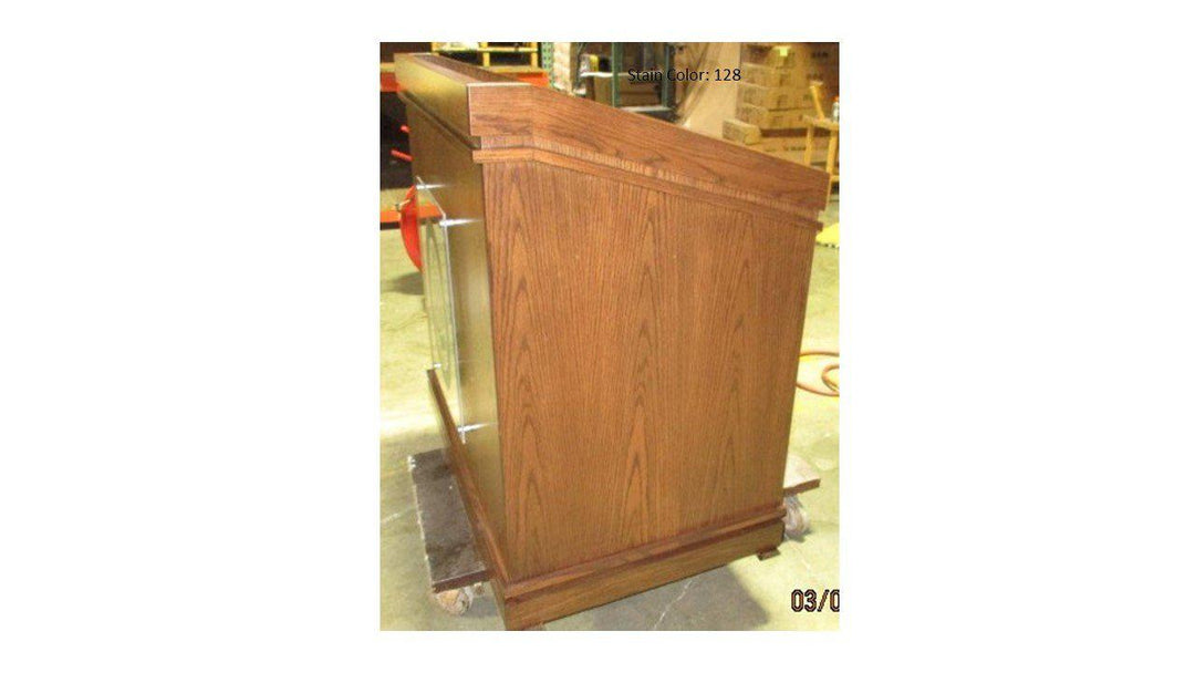Handcrafted Solid Hardwood Lectern Heritage-Side 128-Handcrafted Solid Hardwood Pulpits, Podiums and Lecterns-Podiums Direct