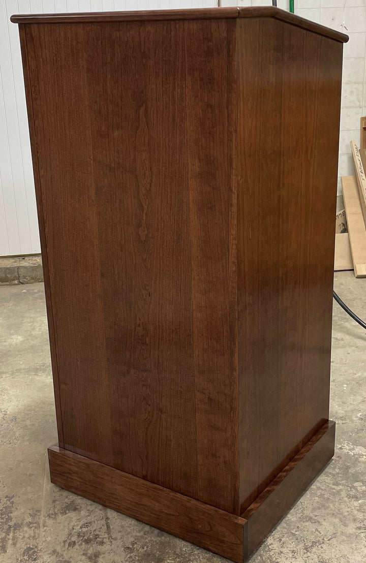 Handcrafted Solid Hardwood Lectern CPD677 Collegiate-Front-Handcrafted Solid Hardwood Pulpits, Podiums and Lecterns-Podiums Direct