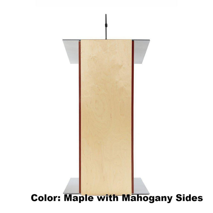 Contemporary Lectern and Podium K-2-Maple with Mahogany-Contemporary Lecterns and Podiums-Podiums Direct