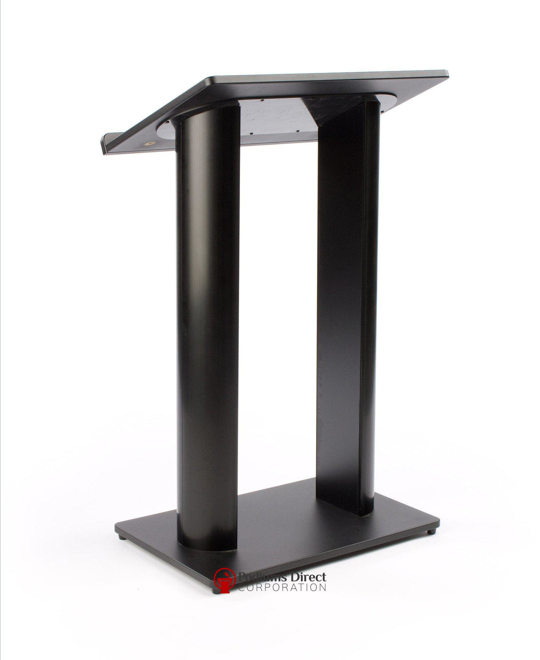 Metal Truss Lectern Contemporary Black Aluminum-Metal Truss Podiums and Lecterns-Podiums Direct