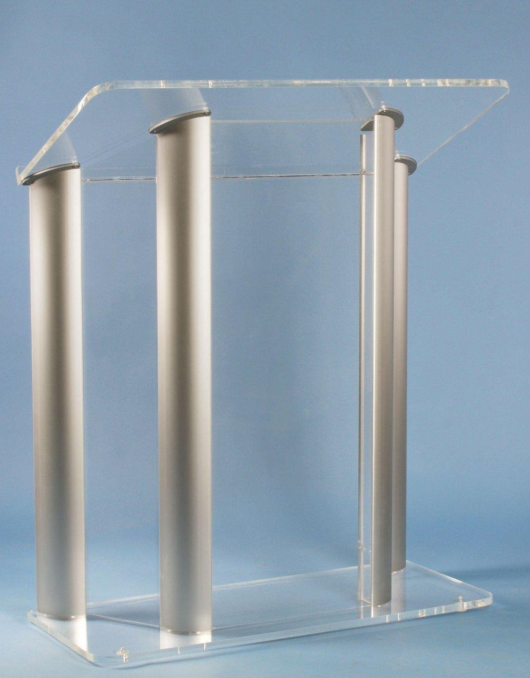 Contemporary Acrylic and Aluminum Podium Large Alumacrylic-Contemporary Acrylic and Aluminum Podiums-Podiums Direct
