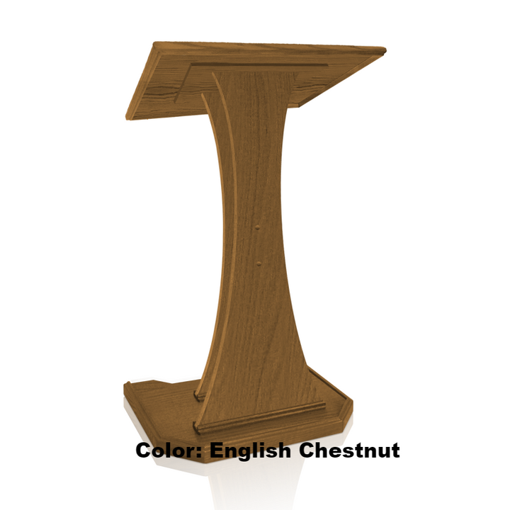 Church Wood Pulpit NC2W Prestige The SPEAKER-English Chestnut-Church Solid Wood Pulpits, Podiums and Lecterns-Podiums Direct