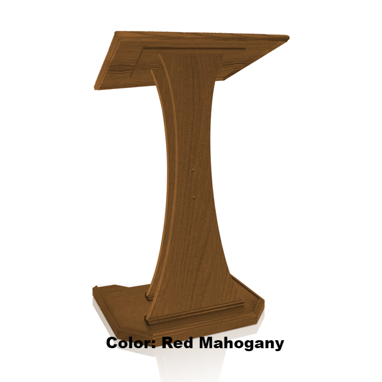 Church Wood Pulpit NC2W Prestige The SPEAKER-Red Mahogany-Church Solid Wood Pulpits, Podiums and Lecterns-Podiums Direct