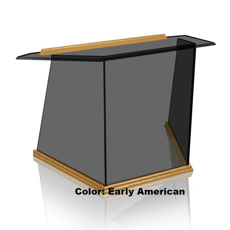 Tabletop Lectern NC2T/NC2TG Prestige Glass-Tinted Glass Early American-Tabletop Lecterns-Podiums Direct