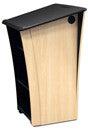 Non Sound Lectern Model LEX32-Side View-Non Sound Podiums and Lecterns-Podiums Direct