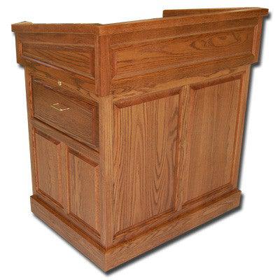 Multimedia Lectern Empire-Angle View-Multimedia Podiums and Lecterns-Podiums Direct