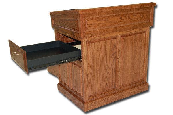 Multimedia Lectern Empire-Pull-Out Side Shelf-Multimedia Podiums and Lecterns-Podiums Direct