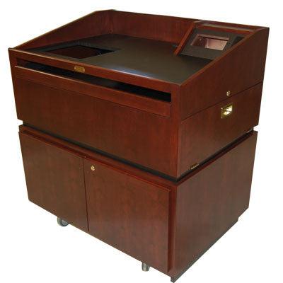 Multimedia Lectern Liberator-Side/Back View-Multimedia Podiums and Lecterns-Podiums Direct