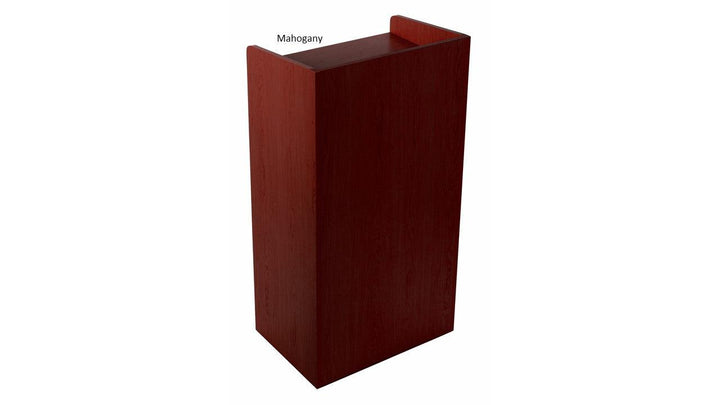 Valet Podium and Host Station with Adjustable Shelf Color: Mahogany-Valet Podiums, Security, and Host Stations-Podiums Direct