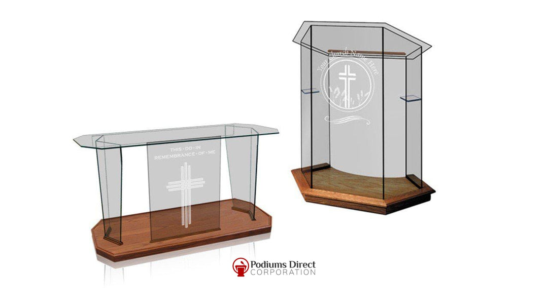 Church Pulpit Set NC10/NC10G FOUNDATION-Pulpit Sets-Podiums Direct